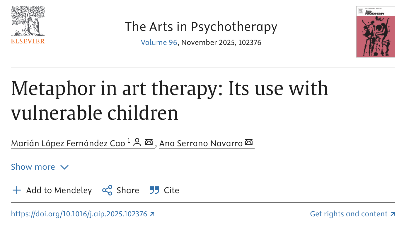 Metaphor in Art Therapy: its Use with Vulnerable Children, un nuevo artículo resultado del proyecto Brundibár